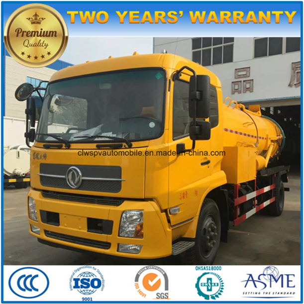 4X2 Dongfeng 12000 Liters Vacuum Sewage Suction Truck Price 