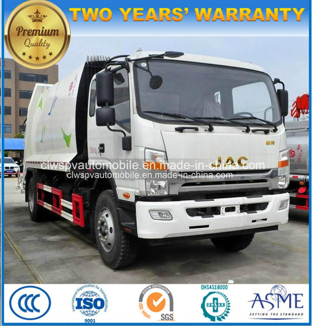 JAC 6 Wheels 6 Tons Compactor Garbage Transport 6 Cbm Refuse Collect Truck 