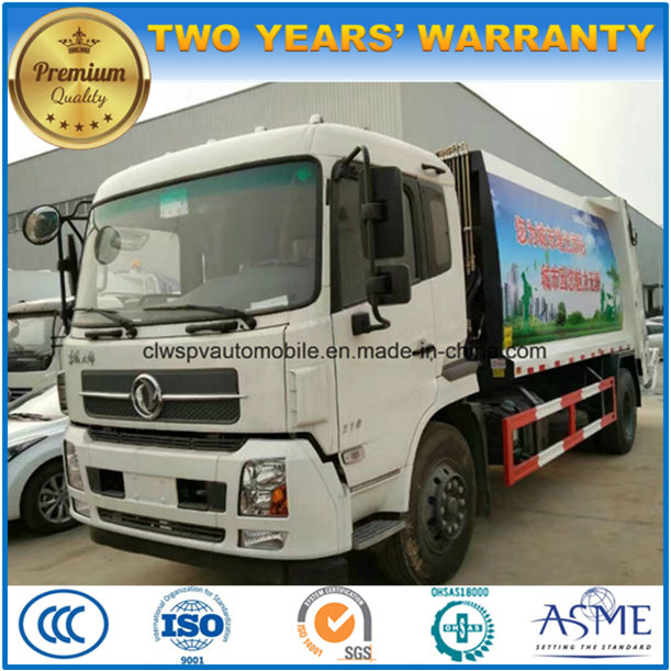 Dongfeng 6 Wheels LHD Rhd Customized 10 Tons Refuse Compress Garbage Truck 