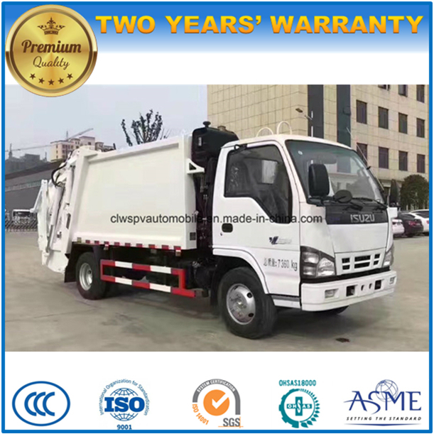 Isuzu 4X2 5 M3 Garbage Compress and Transport Truck 5 Cubic Meters Refuse Truck 