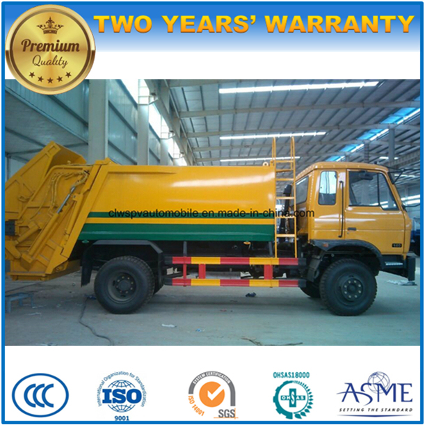 155 kW 6 Wheels 12 Tons Refuse Collect Truck 12 T Garbage Compactor Truck for Export 