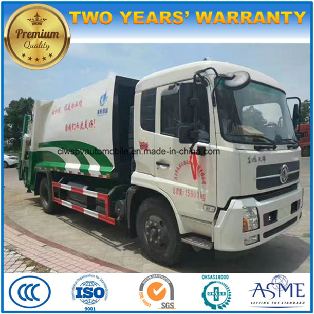 4X2 Hot Sale 15 Cubic Meters Compactor Garbage Truck 15 T Waste Transport Truck 