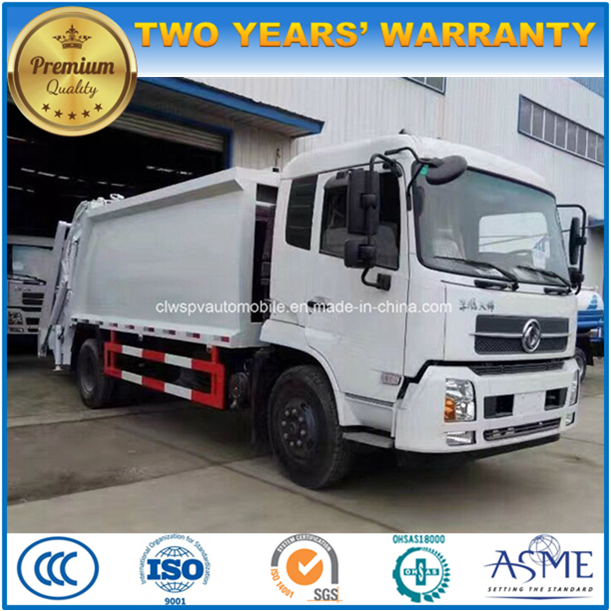 High Quality 170 HP 12 Tonne Compressed Refuse Wagon 12 T Compactor Garbage Truck 