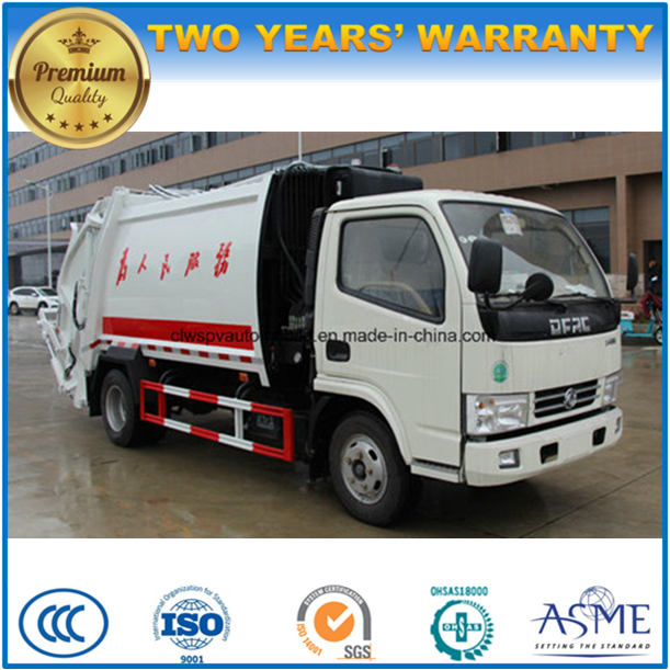 Dongfeng Small 4 Tons Refuse Compress Truck 4 M3 Garbage Compactor Truck 