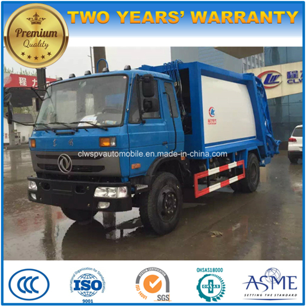 Dongfeng 10 Tons Compactor Garbage Truck 10m3 Compressed Refuse Truck 