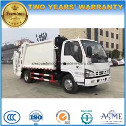 Isuzu 6 Cbm 4*2 Compressed Garbage Truck 6 Tons Refuse Wagon Truck