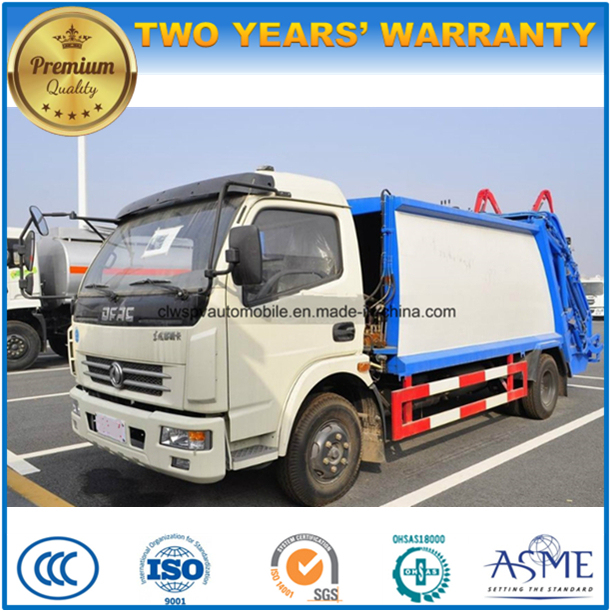 6 T 4X2 Rhd LHD Rubbish Transport Truck 6 Cbm Compactor Garbage Truck 