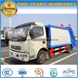 6 T 4X2 Rhd LHD Rubbish Transport Truck 6 Cbm Compactor Garbage Truck