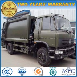 Dongfeng 180 HP 6 Wheels Refuse Compress Truck 15 T Compactor Garbage Truck