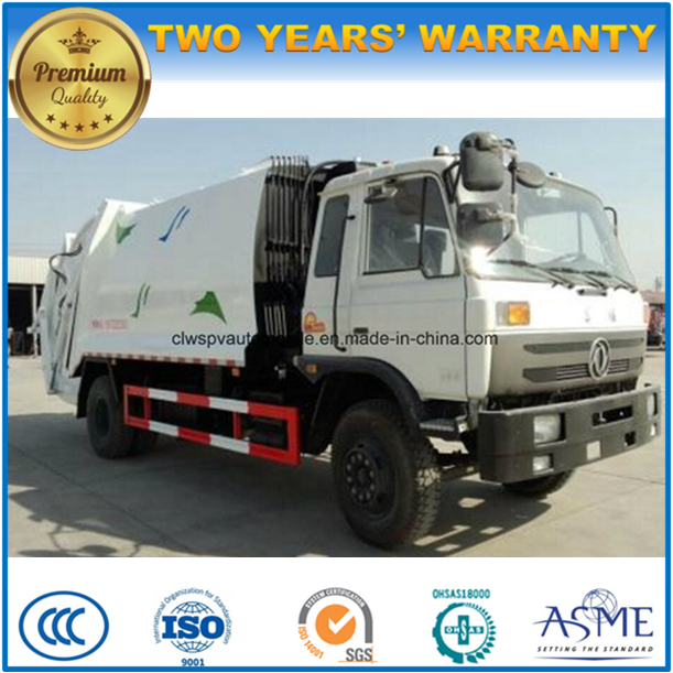 10 Cubic Meters Dongfeng 4X2 6 Wheels 10 Tons Garbage Compress and Transport Truck 