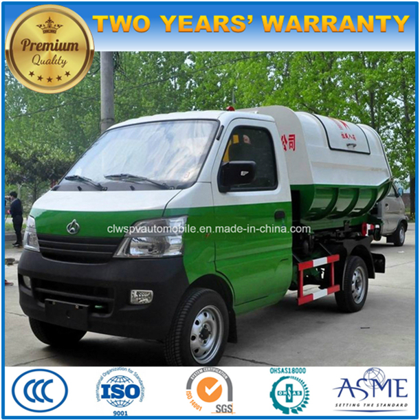 4X2 6 Wheels Small Hook Refuse Truck 2 Tons Arm Roll Garbage Truck for Sale 