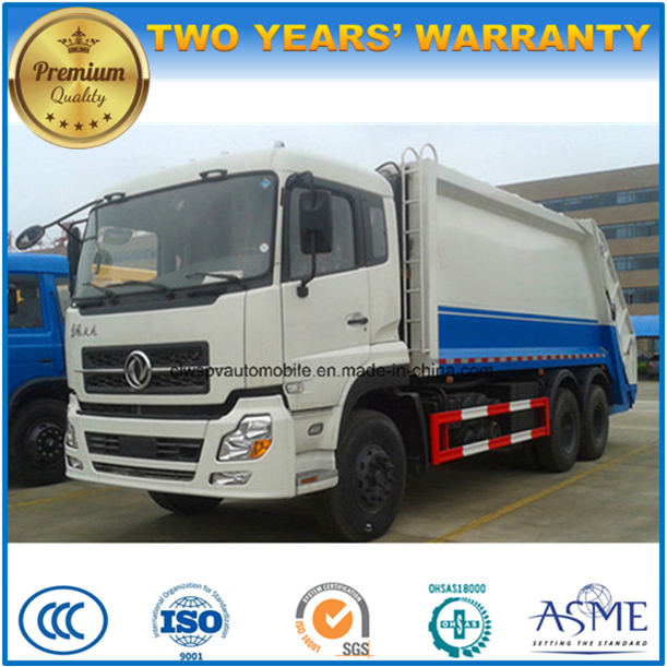 Dongfeng 6X4 Heavy Duty Rubbish Collect Truck 25 Tons Compactor Garbage Truck 