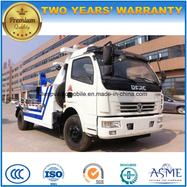 Dongfeng LHD Rhd 6t Wreck Towing Truck for Sale 