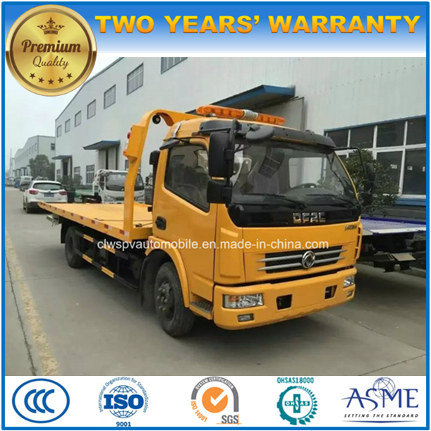 4*2 Loading Flat Towing Vehicle 4 T Wrecker Truck for Sale 