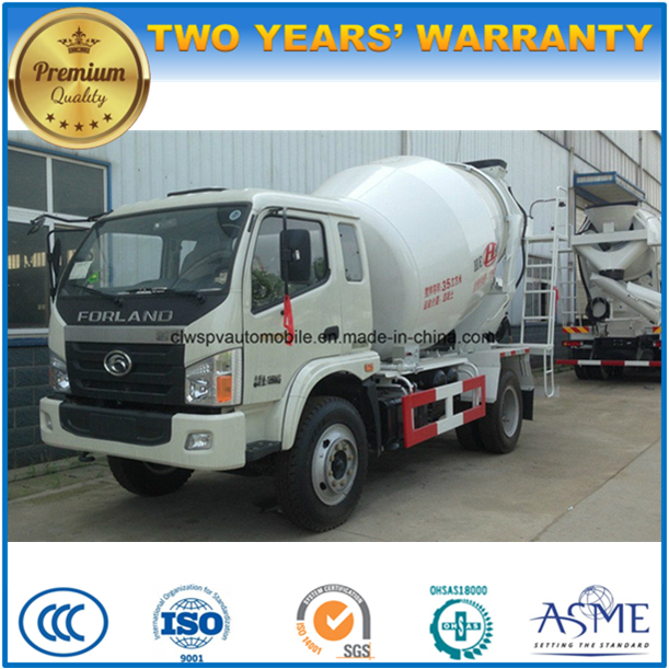 Small Forland 6 Wheels 3000L Cement Mixer Truck 