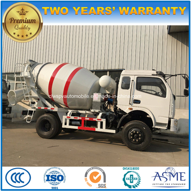 Yuejin 6 Wheels 3000L Cement Mixer Truck 