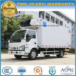 6 Wheels Isuzu 100p Refrigerated Lorry Truck 5 Tons Refrigerator Wagon