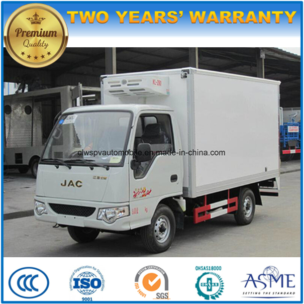 4X2 JAC Small Refrigerator Vehicle 3 Tons Freezer Truck 