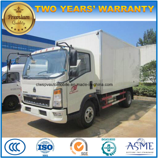 HOWO 4X2 Refrigerated Lorry 5 Tons Food Refresh Truck 