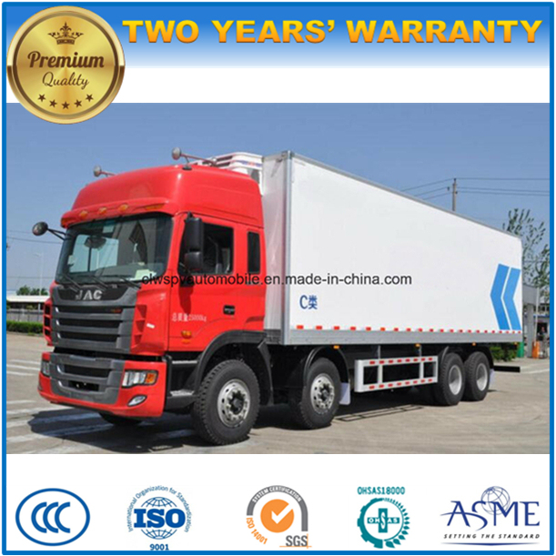 JAC 8X4 Heavy Duty Refrigerator Truck 30 Tons Refrigerated Lorry Truck 