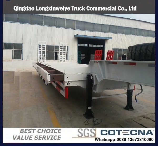 Lowbed Semi Trailer, Semi Trailer, 2/3/4 Axles Low Bed Trailer 