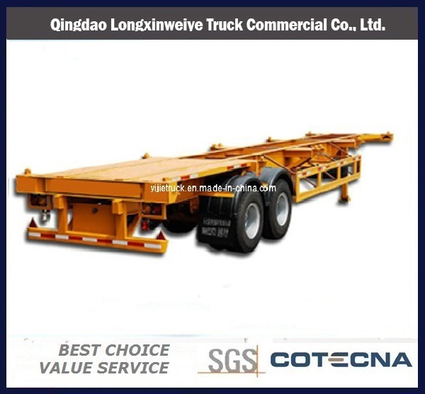 20" 2 Axles Skeletal Container Semi-Trailer 