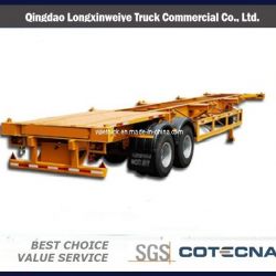 20" 2 Axles Skeletal Container Semi-Trailer