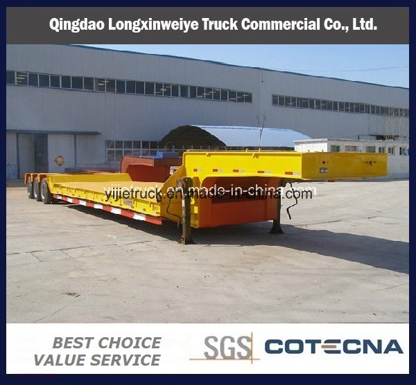 70ton Heavy Duty Lowbed Semi Trailer 