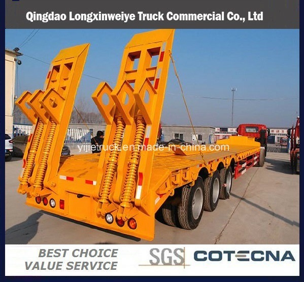 Heavy Duty Low Bed Semi-Trailer Three Axles 