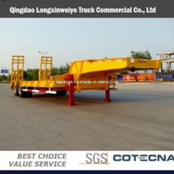 2 Axles Excavator Transport Gooseneck Low Bed Semi Trailer