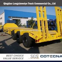 Heavy Duty 3 Axles Low Bed Transportion Semi Trailer