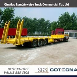 China Heavy Duty 3 Axles Low Bed Semi-Trailer