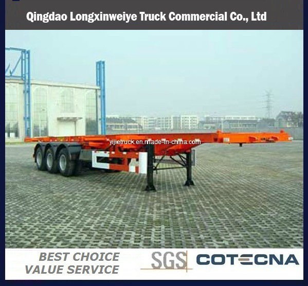 2015 Factory Price Tri-Axle 40ft Container Semi-Trailer 