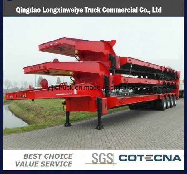 4 Axle 80 Ton Low Semi Truck Trailer 