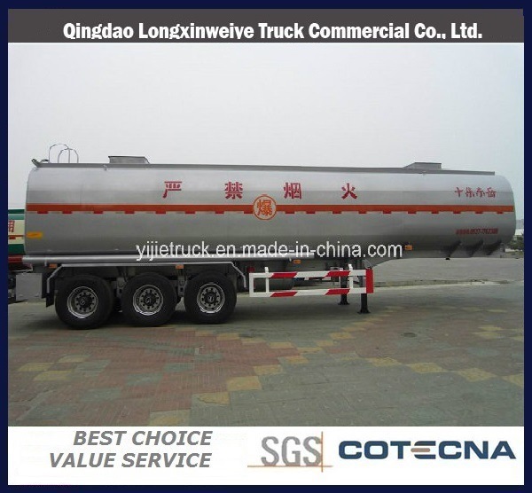 3 Axles 45000L Fuel Oil Tanker Semi Trailer 