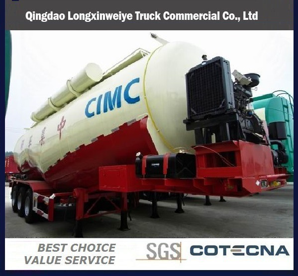 3 Axles Bulk Cement Semi Trailer for Sale 