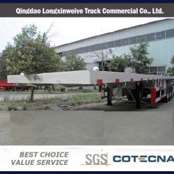 High Quality 3 Axles Flatbed Container Semi-Trailer