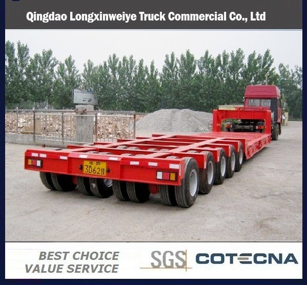 2016 New 100-200ton Hydraulic Steering Heavy Low Bed Trailer 