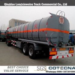 45m3 3axles Liquid Heating Truck Semi Bitumen Tank Trailer