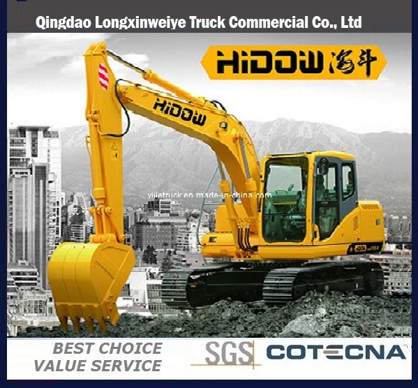 Hidow Hydraulic Hw130-8 Crawler Excavator 