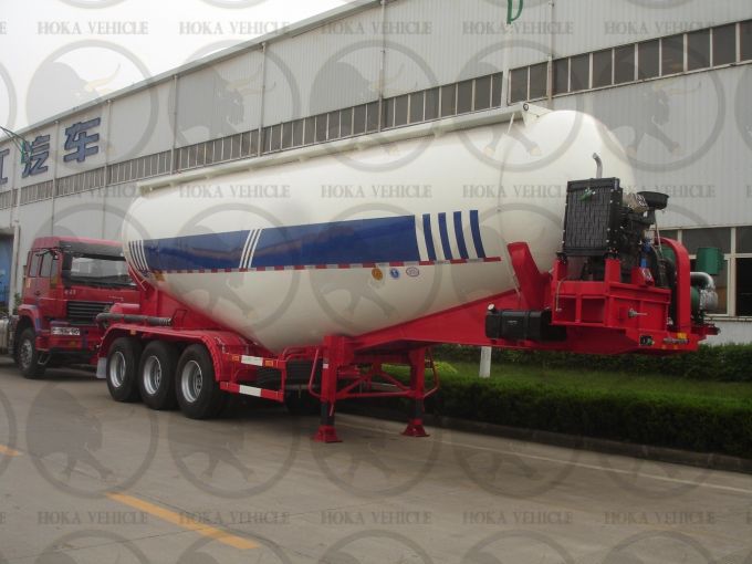 45m3 Triple Axle Cement Tanker Semi-Trailer 