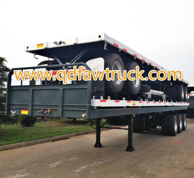 20FT container flatbed semi trailer for sale 