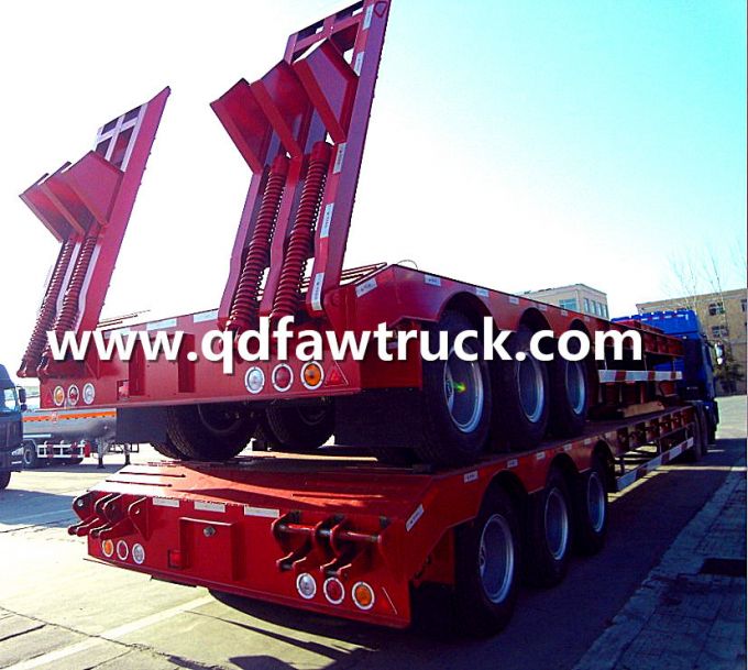 60-70 Tons 3 Axles Low Bed Trailer 