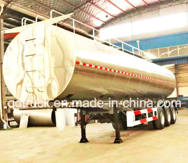 Adr/DOT Certificate Oil Tanker Trailer, Aluminium tank trailer 