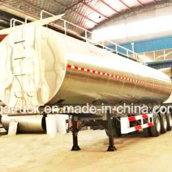 Adr/DOT Certificate Oil Tanker Trailer, Aluminium tank trailer