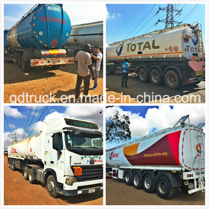 Tanker, TOTAL, OILIBYA Standard Fuel Tank Trailer, Oil Tanker trailer 