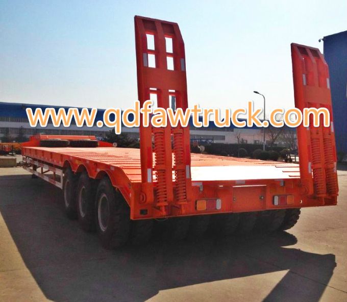 80t-100t Low Flatbed/Lowboy Semi Truck Trailer (HTC9406TDP) 