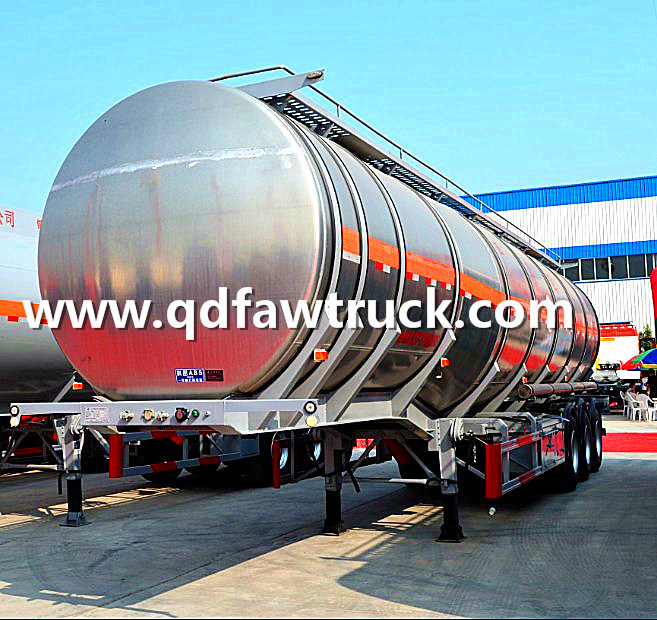 35 000-55 000L Stainless Steel Oil/ Fuel Tank Trailer 