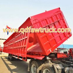 Good Quality 3 Axles Side Dump Trailer, coal trailer 100t