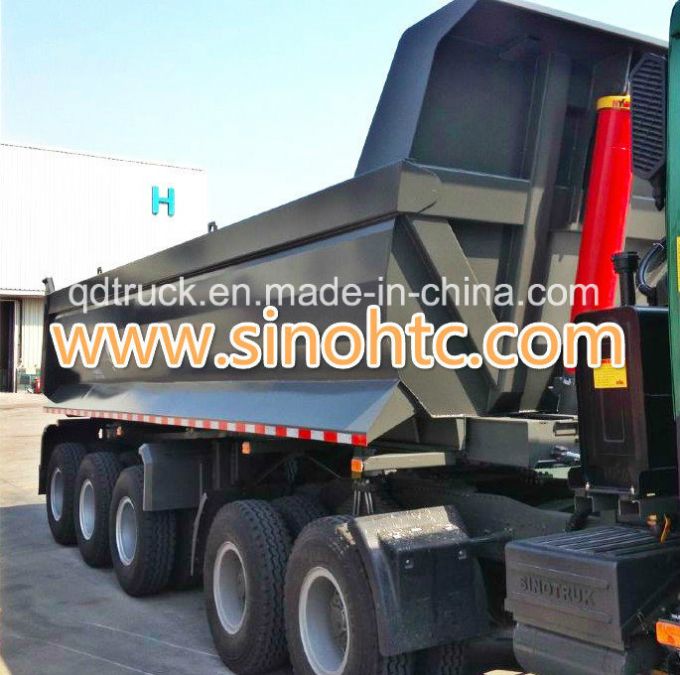 Semi Dump Trailers Mechanical Suspension for Goods Transporting 